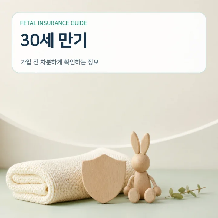 태아보험 30세 만기