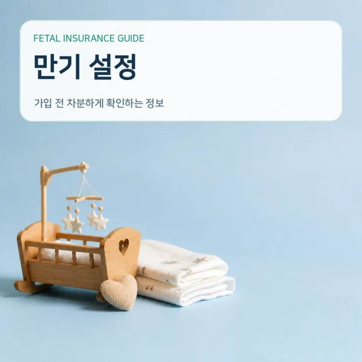 태아보험 만기 설정