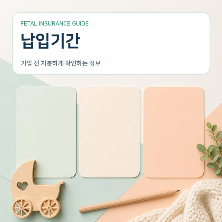 태아보험 납입기간