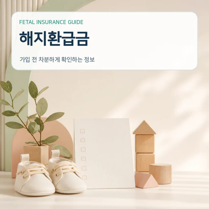 태아보험 해지환급금