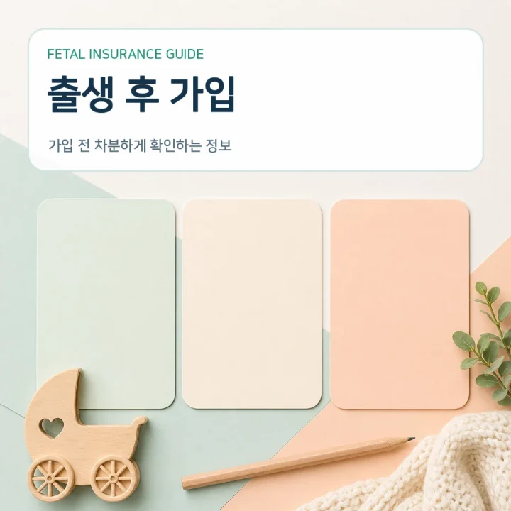 태아보험 출생 후 가입