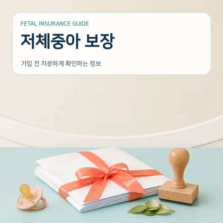 태아보험 저체중아 보장