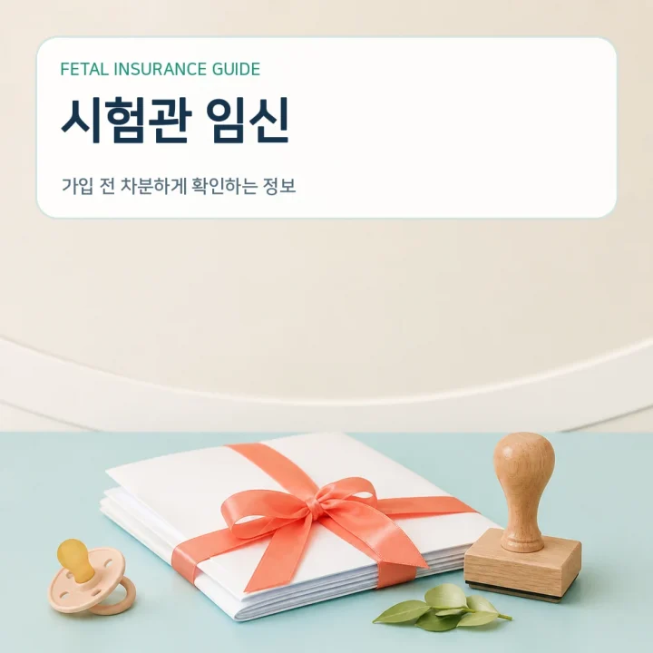 태아보험 시험관 임신